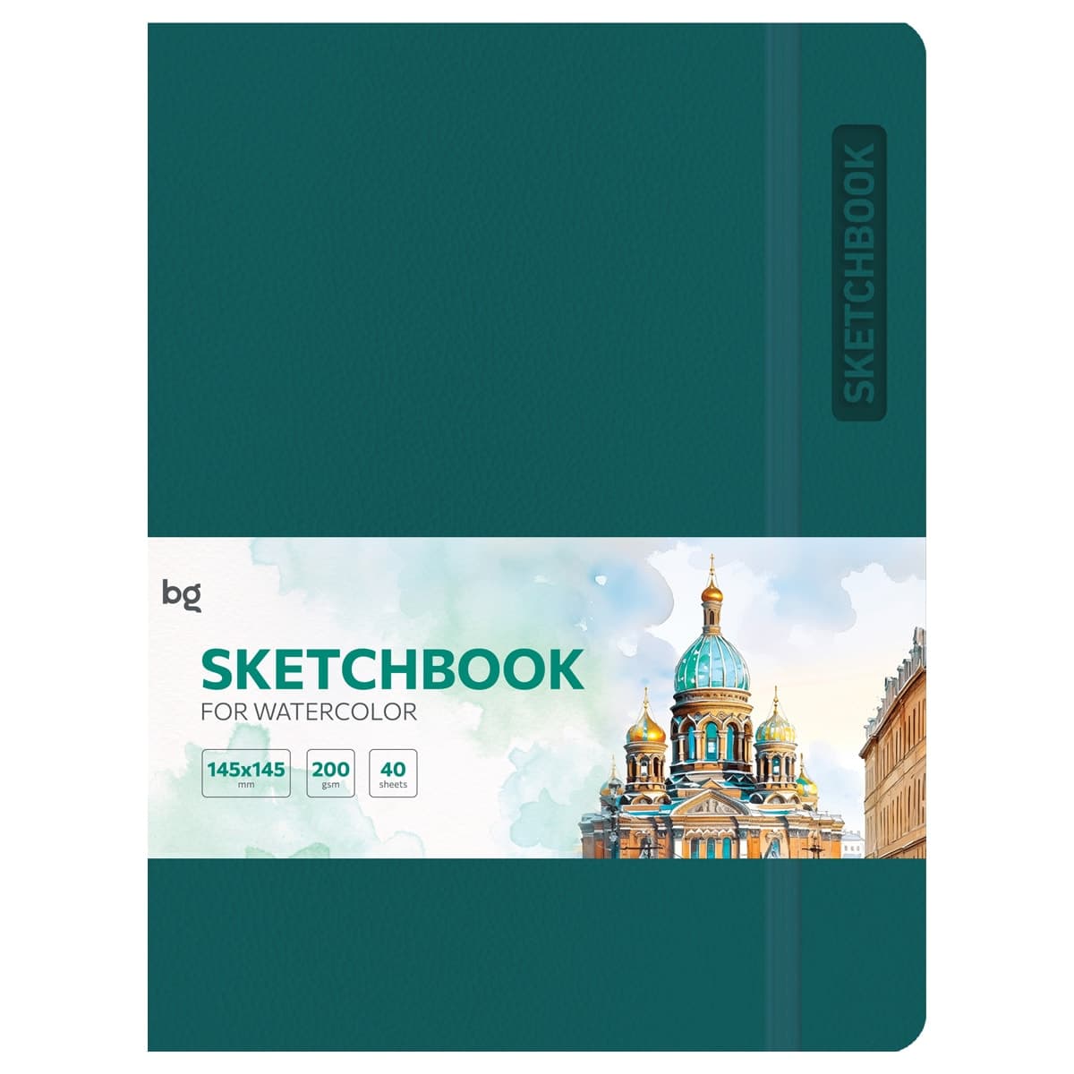 Блокн.А5 40л.скетчбук кожзам на рез.BG